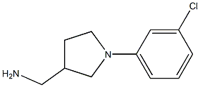 [1-(3-chlorophenyl)pyrrolidin-3-yl]methylamine Struktur