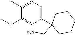 [1-(3-methoxy-4-methylphenyl)cyclohexyl]methanamine Struktur