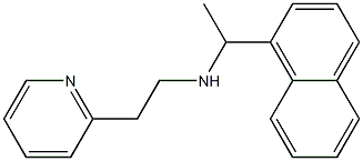 [1-(naphthalen-1-yl)ethyl][2-(pyridin-2-yl)ethyl]amine Struktur