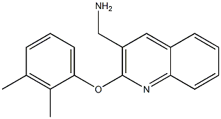 [2-(2,3-dimethylphenoxy)quinolin-3-yl]methanamine Struktur