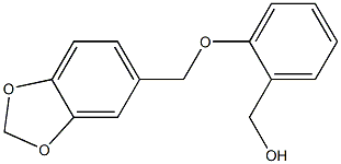 [2-(2H-1,3-benzodioxol-5-ylmethoxy)phenyl]methanol Struktur