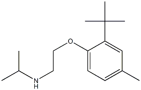 [2-(2-tert-butyl-4-methylphenoxy)ethyl](propan-2-yl)amine Struktur