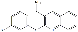 [2-(3-bromophenoxy)quinolin-3-yl]methanamine Struktur