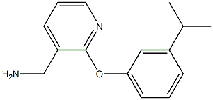 [2-(3-isopropylphenoxy)pyridin-3-yl]methylamine Struktur