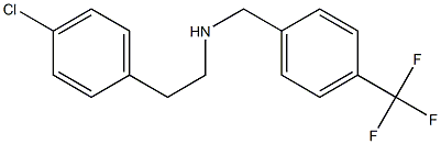 [2-(4-chlorophenyl)ethyl]({[4-(trifluoromethyl)phenyl]methyl})amine Struktur