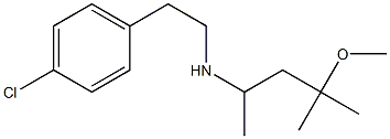 [2-(4-chlorophenyl)ethyl](4-methoxy-4-methylpentan-2-yl)amine Struktur