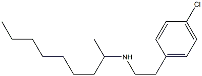 [2-(4-chlorophenyl)ethyl](nonan-2-yl)amine Struktur