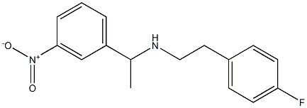 [2-(4-fluorophenyl)ethyl][1-(3-nitrophenyl)ethyl]amine Struktur