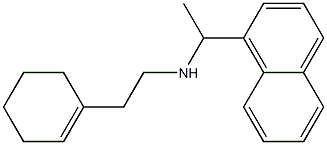 [2-(cyclohex-1-en-1-yl)ethyl][1-(naphthalen-1-yl)ethyl]amine Struktur