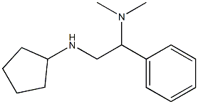 [2-(cyclopentylamino)-1-phenylethyl]dimethylamine Struktur