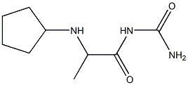 [2-(cyclopentylamino)propanoyl]urea Struktur