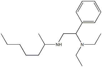 [2-(diethylamino)-2-phenylethyl](heptan-2-yl)amine Struktur