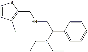 [2-(diethylamino)-2-phenylethyl][(3-methylthiophen-2-yl)methyl]amine Struktur