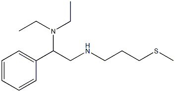 [2-(diethylamino)-2-phenylethyl][3-(methylsulfanyl)propyl]amine Struktur