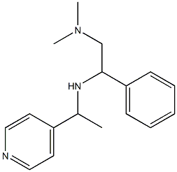 [2-(dimethylamino)-1-phenylethyl][1-(pyridin-4-yl)ethyl]amine Struktur