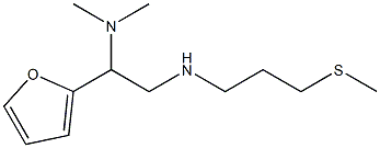 [2-(dimethylamino)-2-(furan-2-yl)ethyl][3-(methylsulfanyl)propyl]amine Struktur