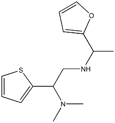 [2-(dimethylamino)-2-(thiophen-2-yl)ethyl][1-(furan-2-yl)ethyl]amine Struktur