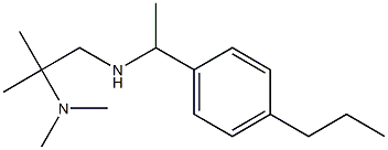 [2-(dimethylamino)-2-methylpropyl][1-(4-propylphenyl)ethyl]amine Struktur