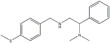 [2-(dimethylamino)-2-phenylethyl]({[4-(methylsulfanyl)phenyl]methyl})amine Struktur