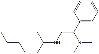 [2-(dimethylamino)-2-phenylethyl](heptan-2-yl)amine Struktur