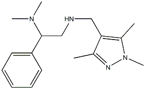 [2-(dimethylamino)-2-phenylethyl][(1,3,5-trimethyl-1H-pyrazol-4-yl)methyl]amine Struktur