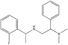 [2-(dimethylamino)-2-phenylethyl][1-(2-fluorophenyl)ethyl]amine Struktur