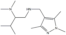 [2-(dimethylamino)-3-methylbutyl][(1,3,5-trimethyl-1H-pyrazol-4-yl)methyl]amine Struktur