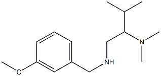 [2-(dimethylamino)-3-methylbutyl][(3-methoxyphenyl)methyl]amine Struktur