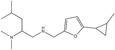 [2-(dimethylamino)-4-methylpentyl]({[5-(2-methylcyclopropyl)furan-2-yl]methyl})amine Struktur