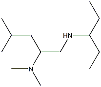 [2-(dimethylamino)-4-methylpentyl](pentan-3-yl)amine Struktur