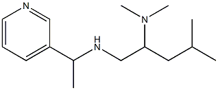 [2-(dimethylamino)-4-methylpentyl][1-(pyridin-3-yl)ethyl]amine Struktur