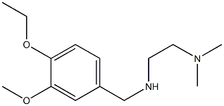 [2-(dimethylamino)ethyl][(4-ethoxy-3-methoxyphenyl)methyl]amine Struktur