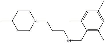 [3-(4-methylpiperidin-1-yl)propyl][(2,4,6-trimethylphenyl)methyl]amine Struktur