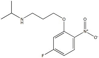 [3-(5-fluoro-2-nitrophenoxy)propyl](propan-2-yl)amine Struktur