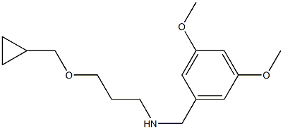 [3-(cyclopropylmethoxy)propyl][(3,5-dimethoxyphenyl)methyl]amine Struktur