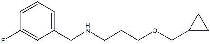 [3-(cyclopropylmethoxy)propyl][(3-fluorophenyl)methyl]amine Struktur