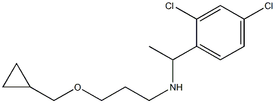 [3-(cyclopropylmethoxy)propyl][1-(2,4-dichlorophenyl)ethyl]amine Struktur