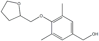 [3,5-dimethyl-4-(oxolan-2-ylmethoxy)phenyl]methanol Struktur