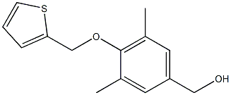 [3,5-dimethyl-4-(thiophen-2-ylmethoxy)phenyl]methanol Struktur