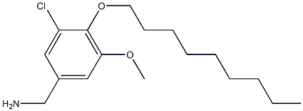 [3-chloro-5-methoxy-4-(nonyloxy)phenyl]methanamine Struktur