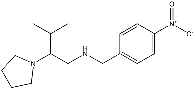 [3-methyl-2-(pyrrolidin-1-yl)butyl][(4-nitrophenyl)methyl]amine Struktur