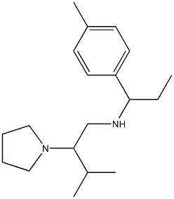 [3-methyl-2-(pyrrolidin-1-yl)butyl][1-(4-methylphenyl)propyl]amine Struktur