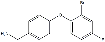 [4-(2-bromo-4-fluorophenoxy)phenyl]methanamine Struktur