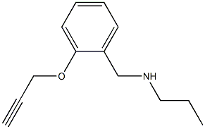 {[2-(prop-2-yn-1-yloxy)phenyl]methyl}(propyl)amine Struktur