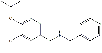 {[3-methoxy-4-(propan-2-yloxy)phenyl]methyl}(pyridin-4-ylmethyl)amine Struktur