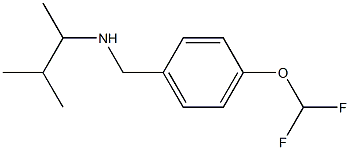 {[4-(difluoromethoxy)phenyl]methyl}(3-methylbutan-2-yl)amine Struktur