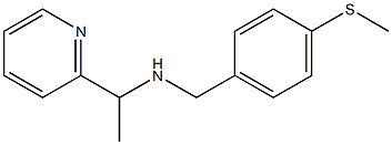 {[4-(methylsulfanyl)phenyl]methyl}[1-(pyridin-2-yl)ethyl]amine Struktur