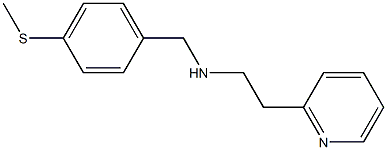 {[4-(methylsulfanyl)phenyl]methyl}[2-(pyridin-2-yl)ethyl]amine Struktur