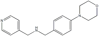 {[4-(morpholin-4-yl)phenyl]methyl}(pyridin-4-ylmethyl)amine Struktur