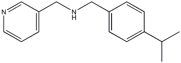 {[4-(propan-2-yl)phenyl]methyl}(pyridin-3-ylmethyl)amine Struktur